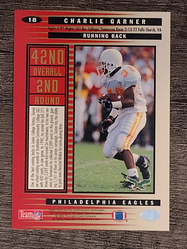 1994 Collector's Choice #18 Charlie Garner RC