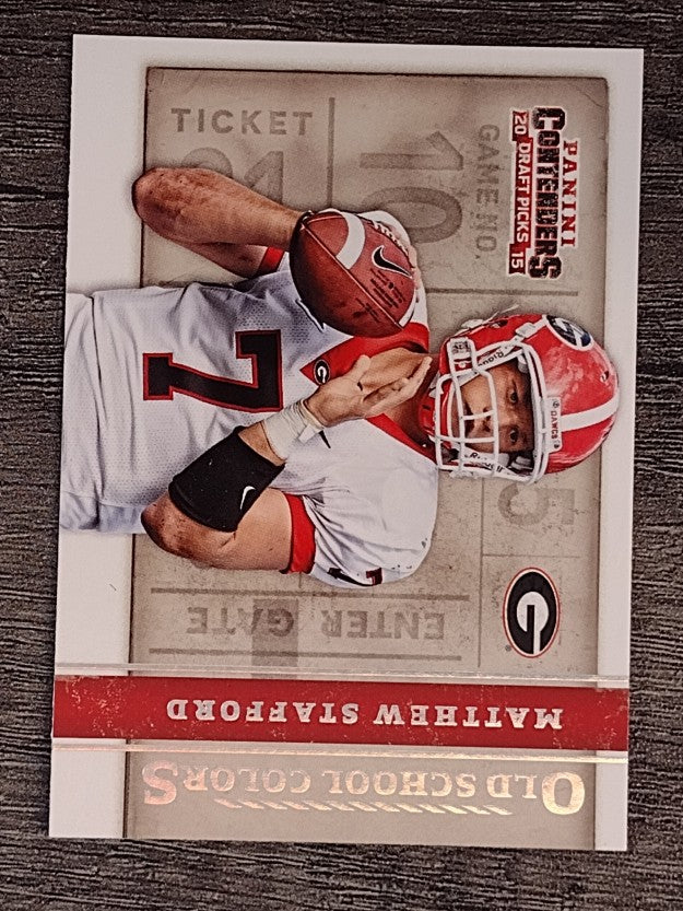 2015 Panini Contenders Draft Picks Old School Colors #39 Matthew Stafford