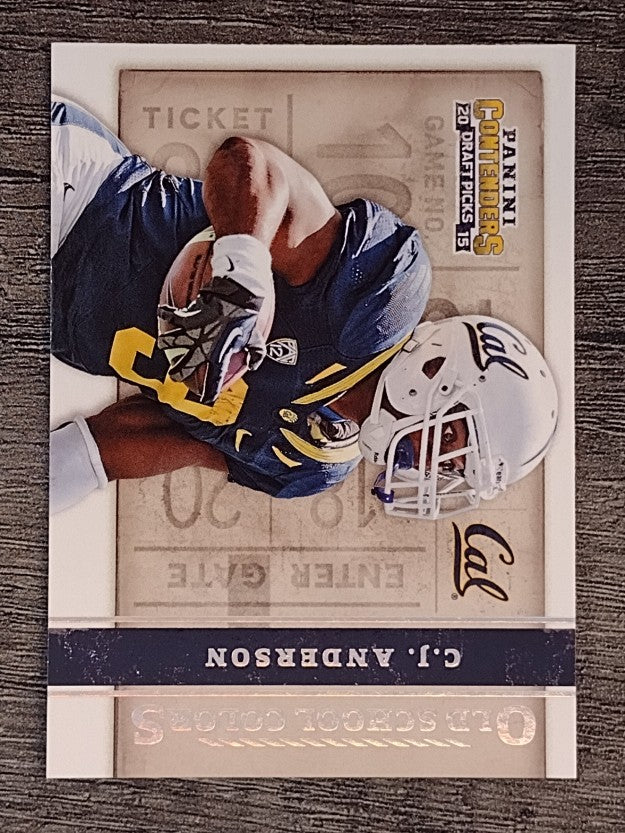 2015 Panini Contenders Draft Picks Old School Colors #8 C.J. Anderson