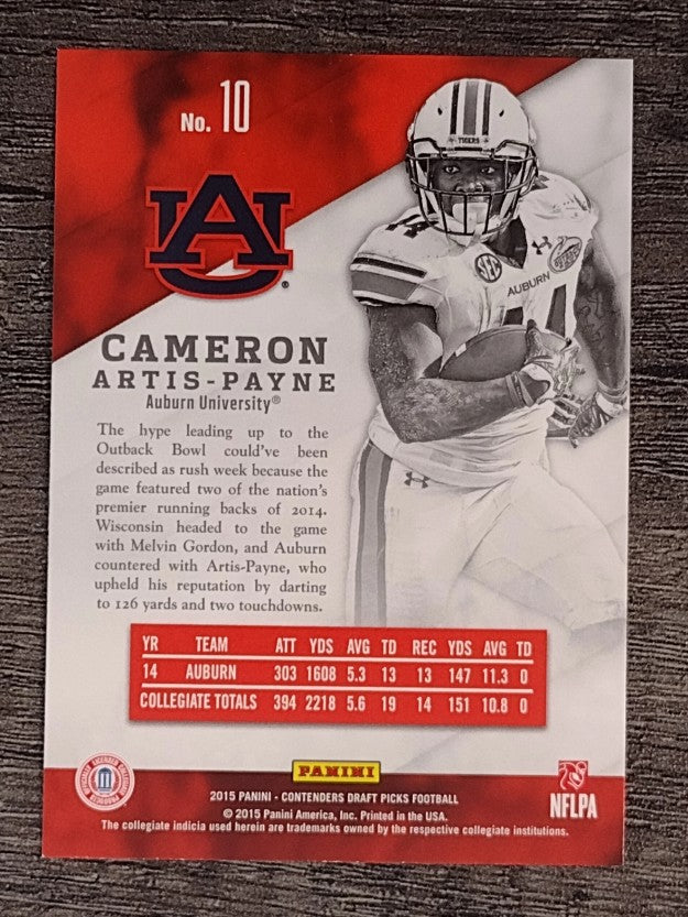 2015 Panini Contenders Draft Picks Rush Week #10 Cameron Artis-Payne