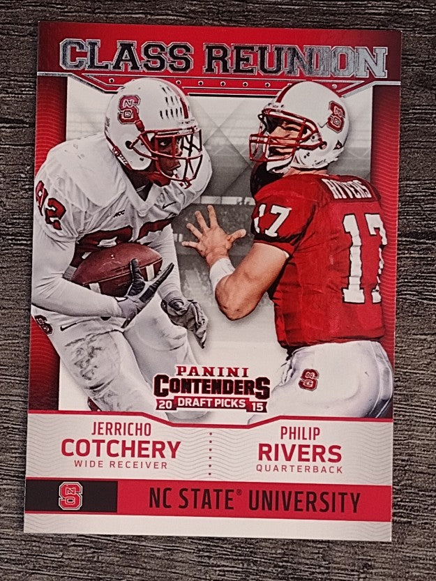 2015 Contenders Draft Picks Class Reunion #14 Jerricho Cotchery/Philip Rivers