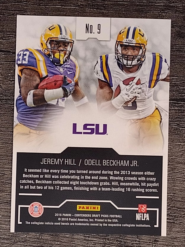 2016 Contenders Draft Picks Collegiate Connections Jeremy Hill/Odell Beckham Jr.