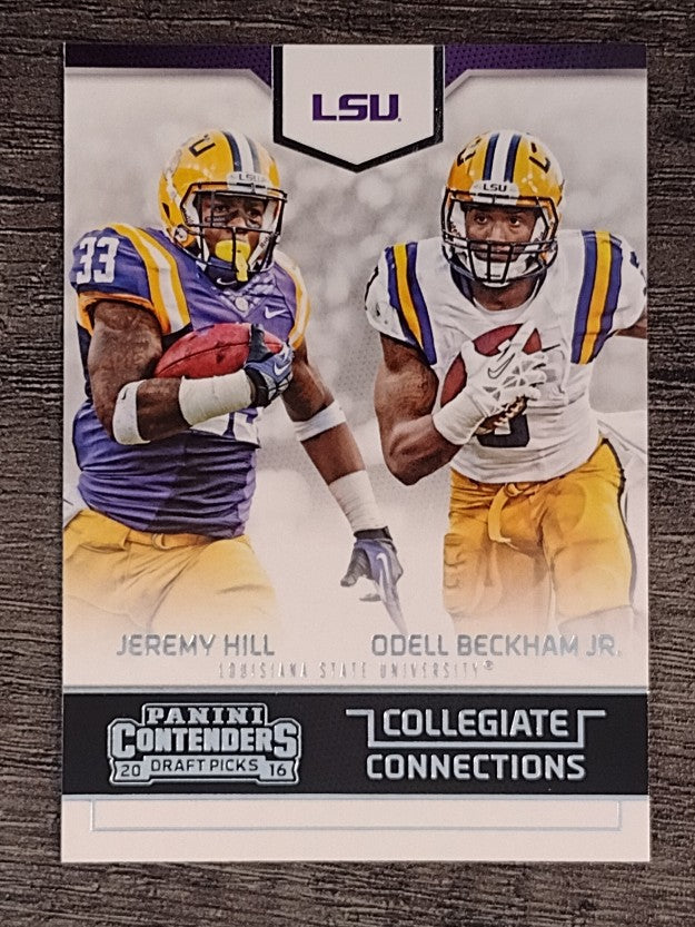 2016 Contenders Draft Picks Collegiate Connections Jeremy Hill/Odell Beckham Jr.