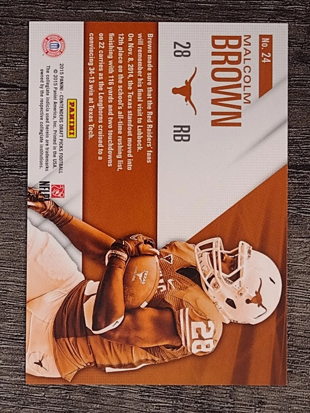 2015 Panini Contenders Draft Picks School Colors #24 Malcolm Brown