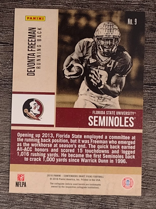 2016 Panini Contenders Draft Picks Old School Colors #9 Devonta Freeman