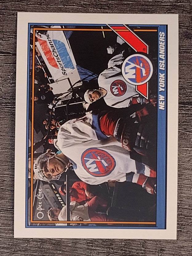 1991-92 O-Pee-Chee #412 Islanders Team