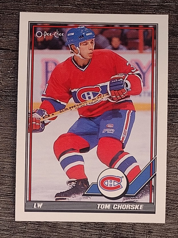 1991-92 O-Pee-Chee #287 Tom Chorske