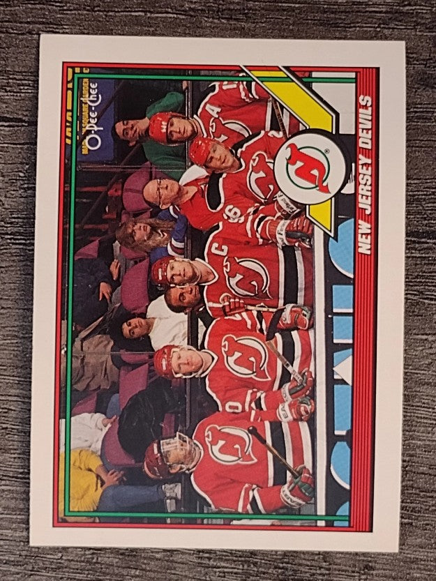 1991-92 O-Pee-Chee #191 Devils Team