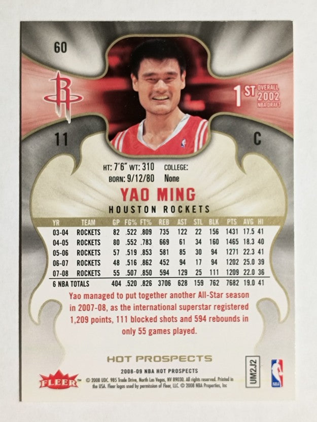 2008-09 Hot Prospects #60 Yao Ming