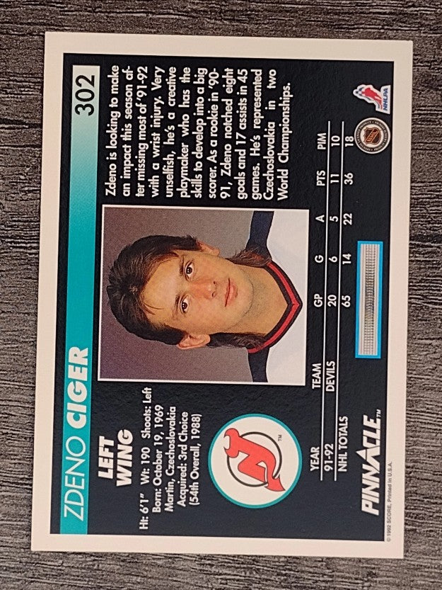 1992-93 Pinnacle #302 Zdeno Ciger