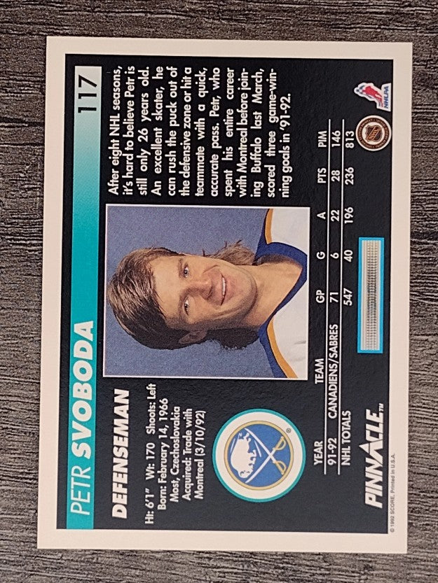 1992-93 Pinnacle #117 Petr Svoboda