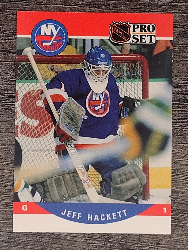 1990-91 Pro Set #624 Jeff Hackett RC