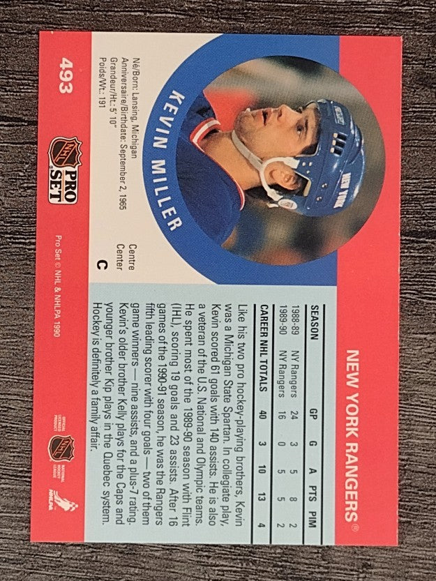 1990-91 Pro Set #493 Kevin Miller RC