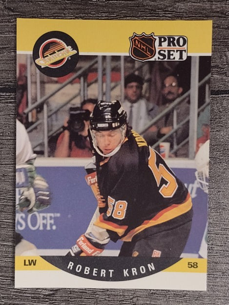 1990-91 Pro Set #642 Robert Kron RC