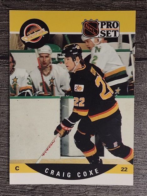1990-91 Pro Set #544 Craig Coxe RC
