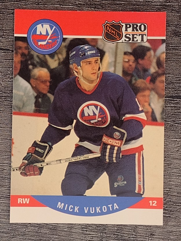 1990-91 Pro Set #488 Mick Vukota RC
