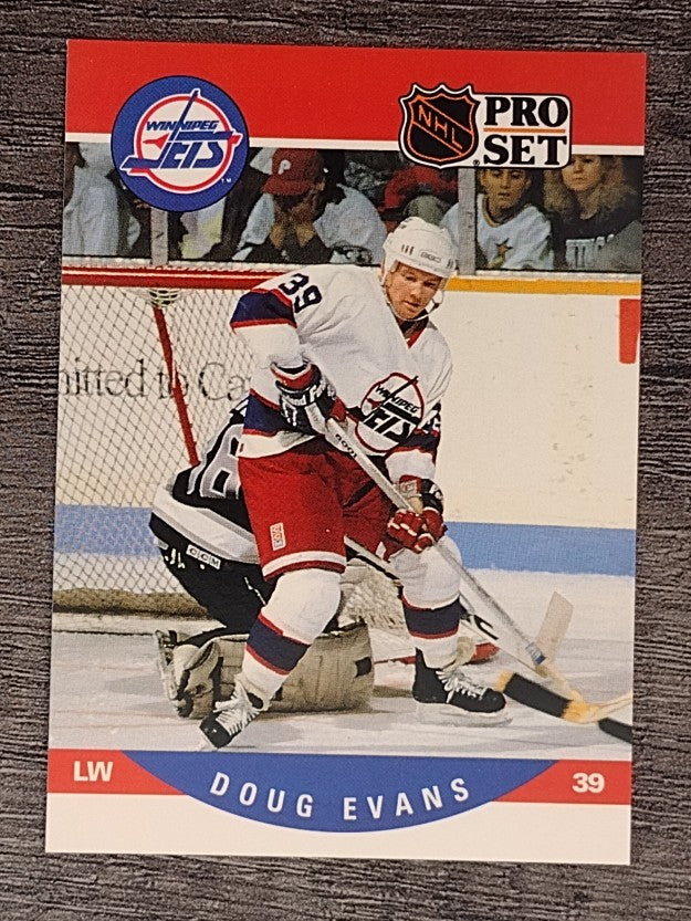 1990-91 Pro Set #561 Doug Evans RC