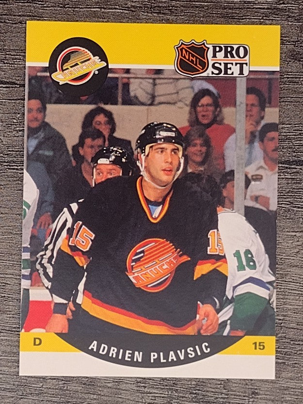 1990-91 Pro Set #644 Adrien Plavsic RC