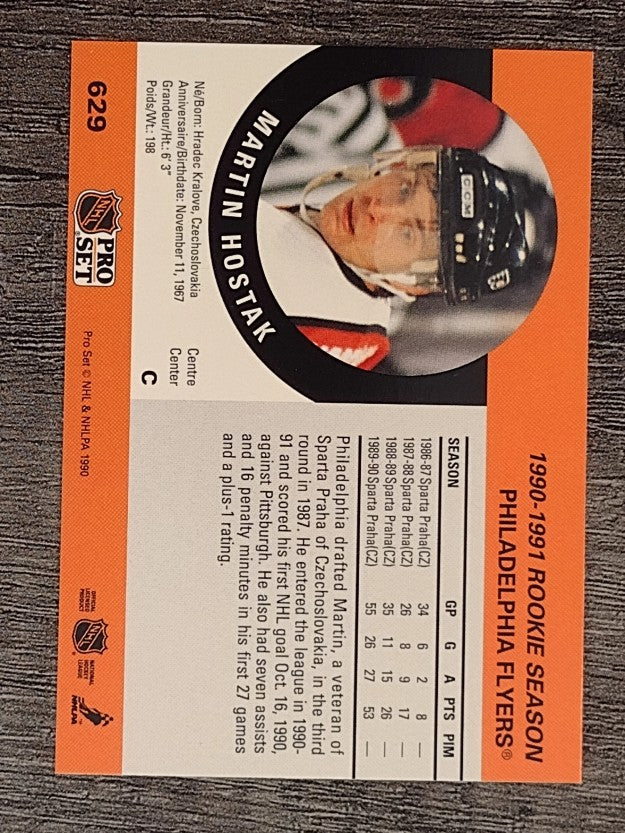 1990-91 Pro Set #629 Martin Hostak RC