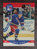 1990-91 Pro Set #491 Kris King RC