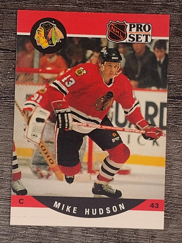 1990-91 Pro Set #431 Mike Hudson RC
