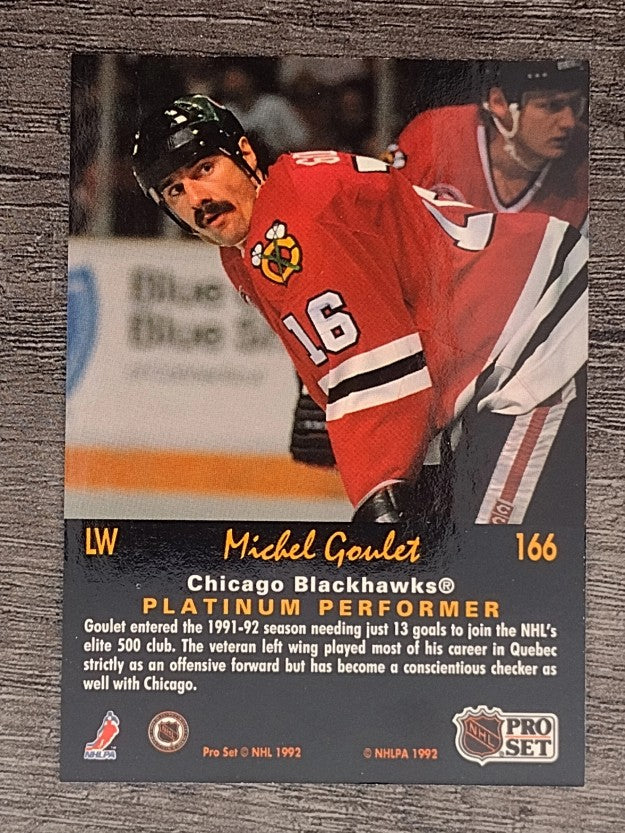 1991-92 Pro Set Platinum #166 Michel Goulet