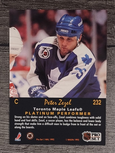 1991-92 Pro Set Platinum #232 Peter Zezel