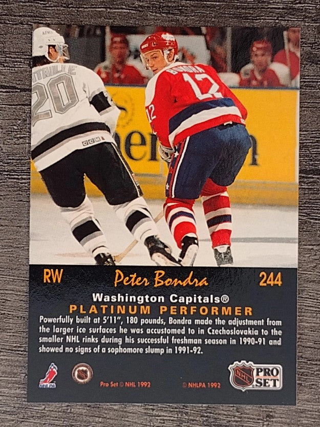 1991-92 Pro Set Platinum #244 Peter Bondra