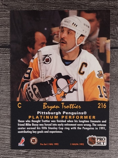 1991-92 Pro Set Platinum #216 Bryan Trottier