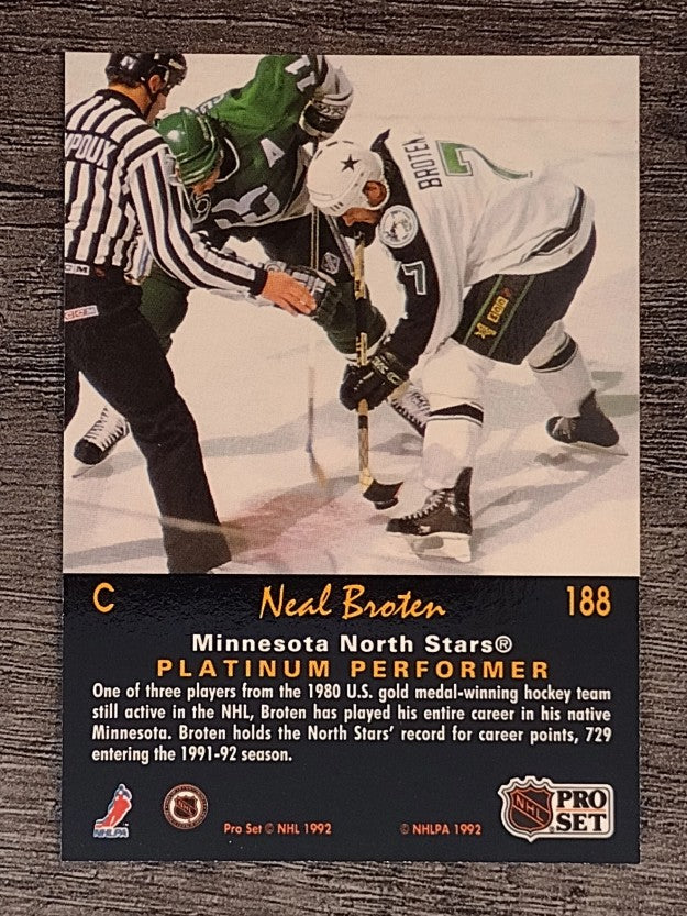 1991-92 Pro Set Platinum #188 Neal Broten