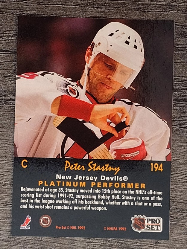 1991-92 Pro Set Platinum #194 Peter Stastny