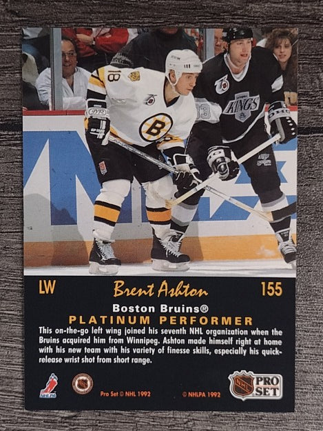 1991-92 Pro Set Platinum #155 Brent Ashton