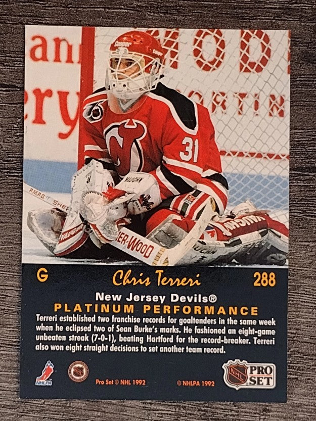 1991-92 Pro Set Platinum #288 Chris Terreri PP