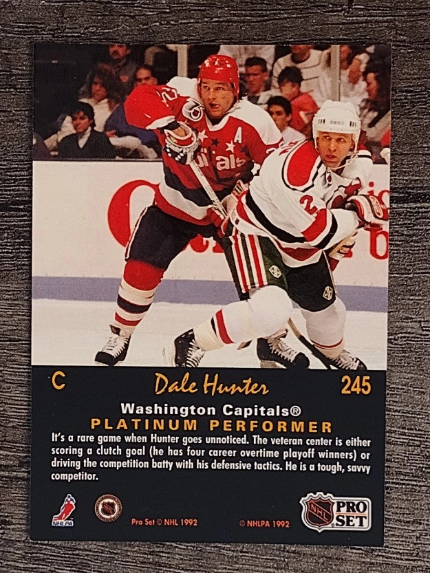 1991-92 Pro Set Platinum #245 Dale Hunter