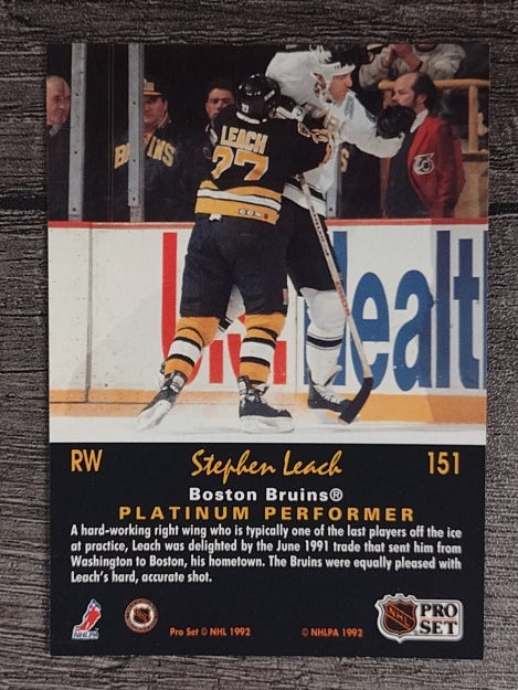 1991-92 Pro Set Platinum #151 Stephen Leach