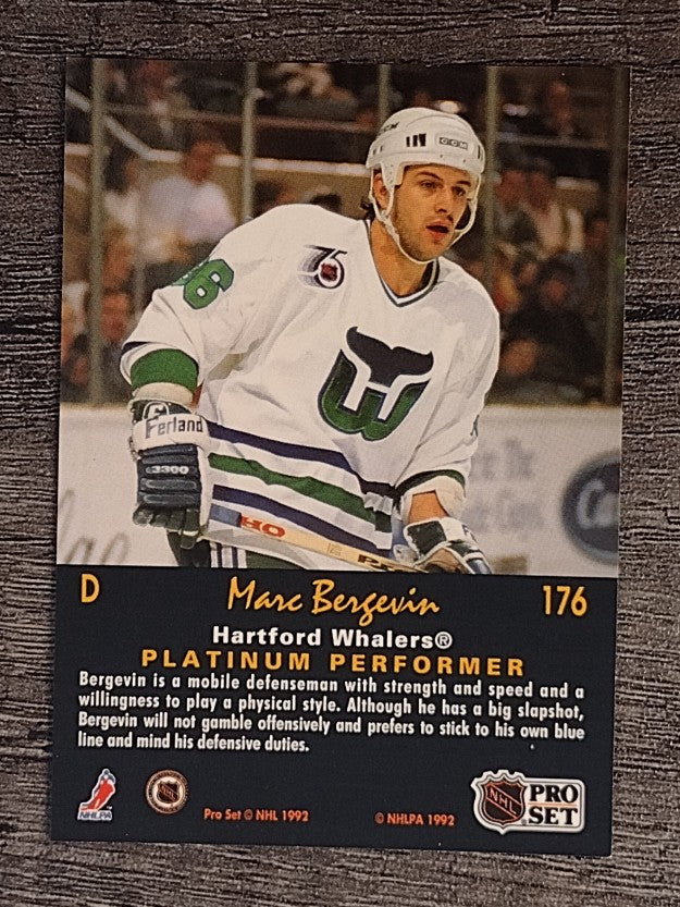 1991-92 Pro Set Platinum #176 Marc Bergevin
