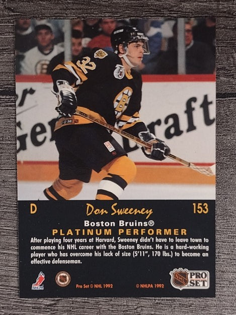 1991-92 Pro Set Platinum #153 Don Sweeney