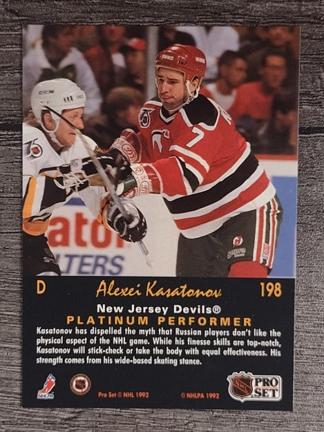 1991-92 Pro Set Platinum #198 Alexei Kasatonov