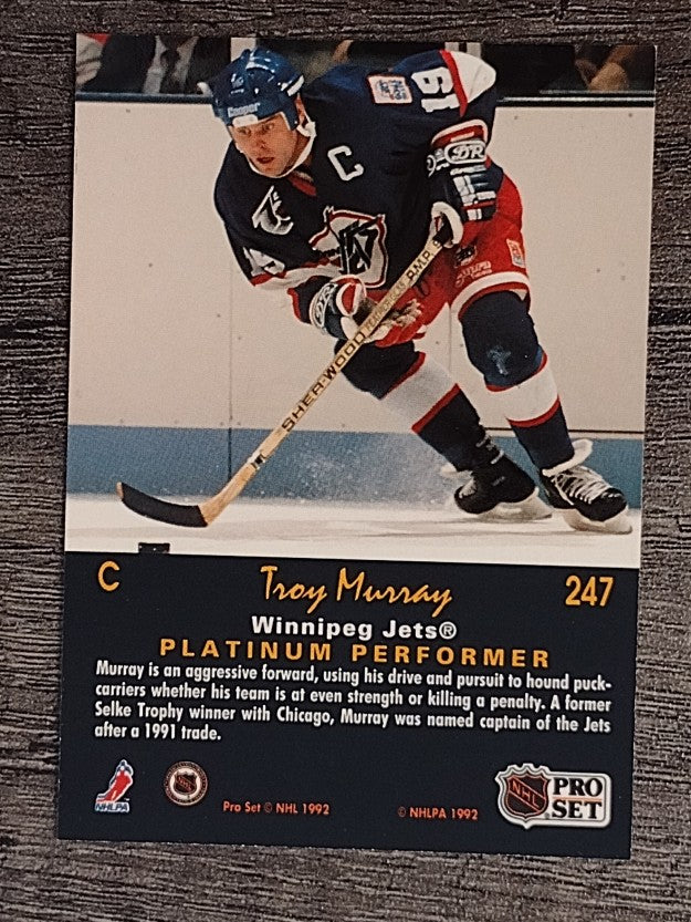 1991-92 Pro Set Platinum #247 Troy Murray