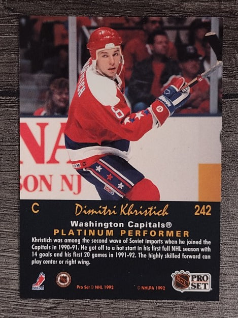 1991-92 Pro Set Platinum #242 Dimitri Khristich