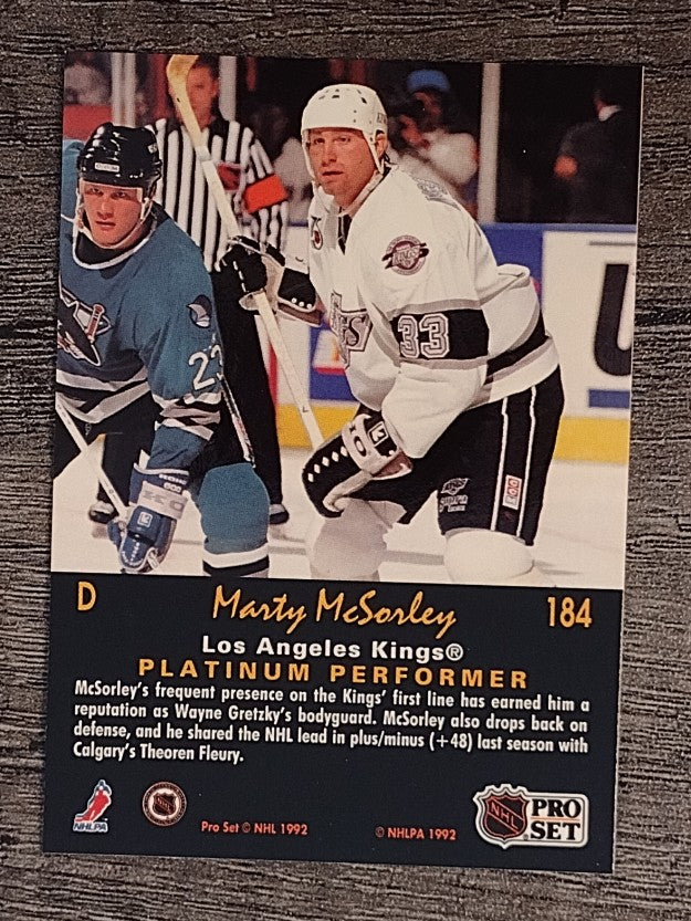 1991-92 Pro Set Platinum #184 Marty McSorley