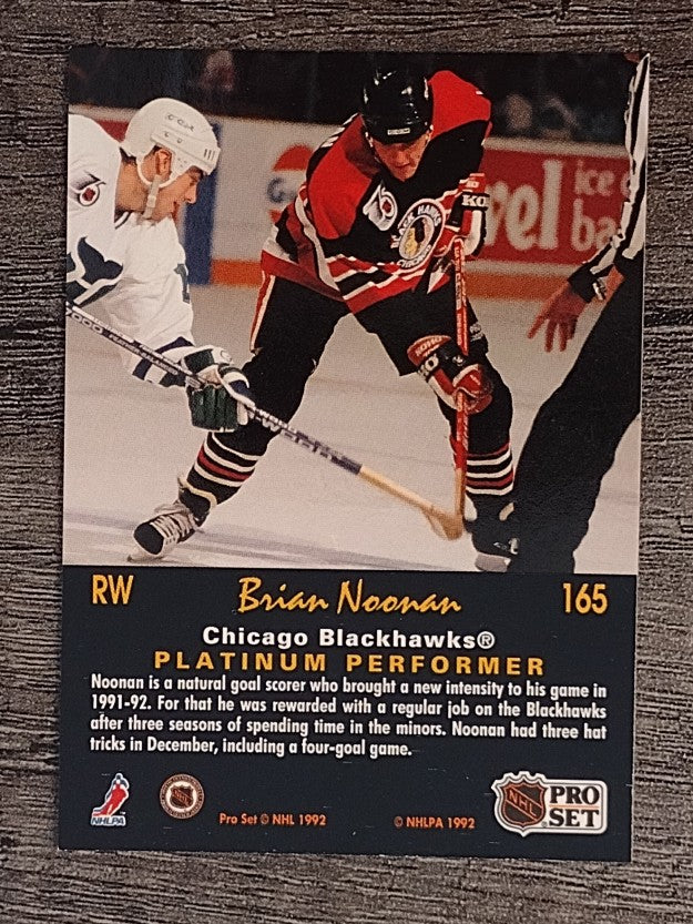 1991-92 Pro Set Platinum #165 Brian Noonan