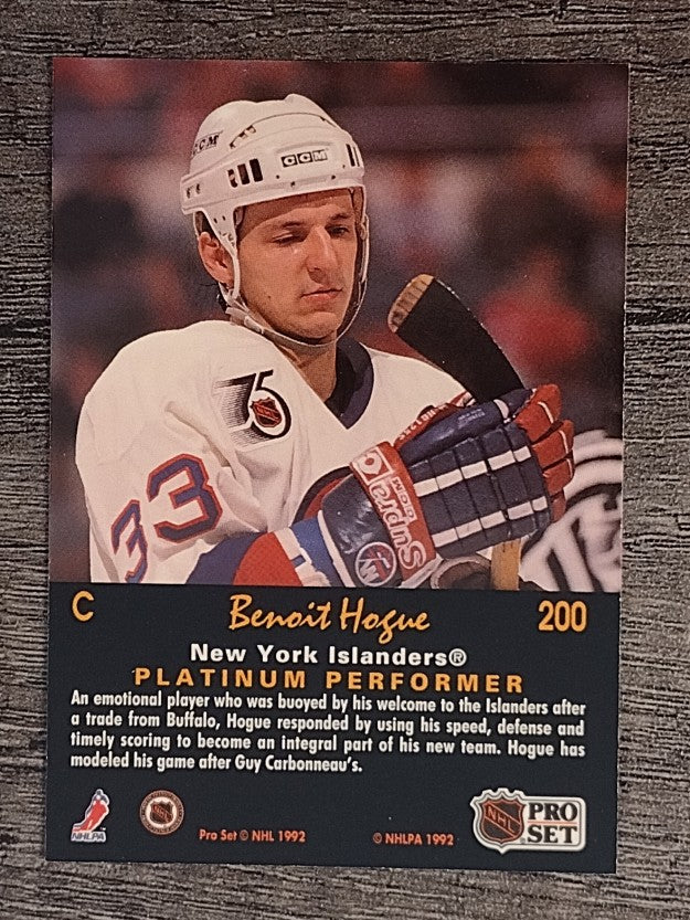 1991-92 Pro Set Platinum #200 Benoit Hogue