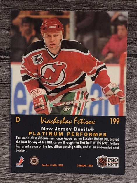 1991-92 Pro Set Platinum #199 Slava Fetisov