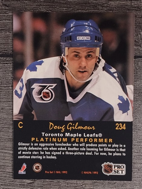 1991-92 Pro Set Platinum #234 Doug Gilmour