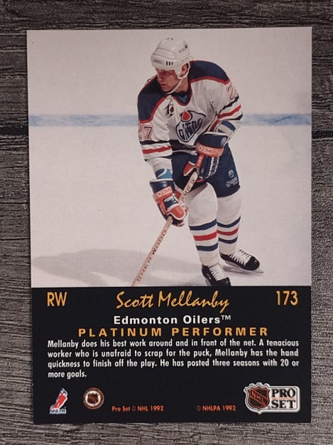 1991-92 Pro Set Platinum #173 Scott Mellanby