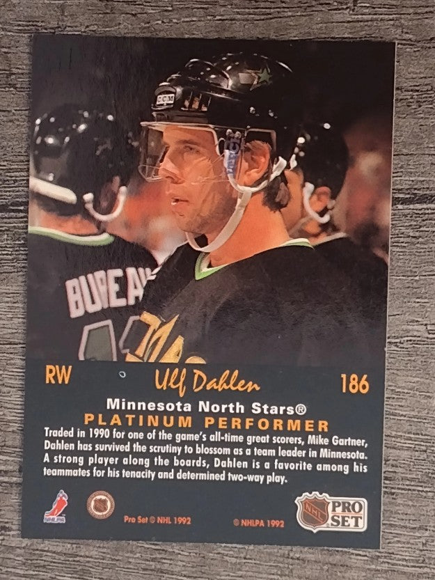 1991-92 Pro Set Platinum #186 Ulf Dahlen