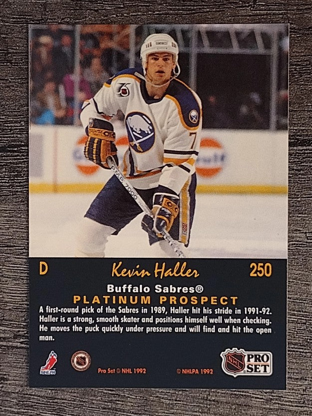 1991-92 Pro Set Platinum #250 Kevin Haller RC