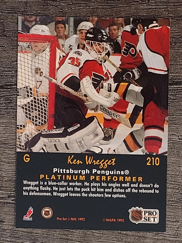 1991-92 Pro Set Platinum #210 Ken Wreggett