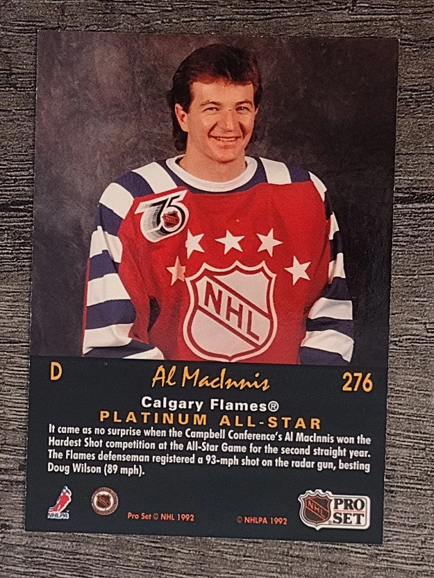1991-92 Pro Set Platinum #276 Al MacInnis AS